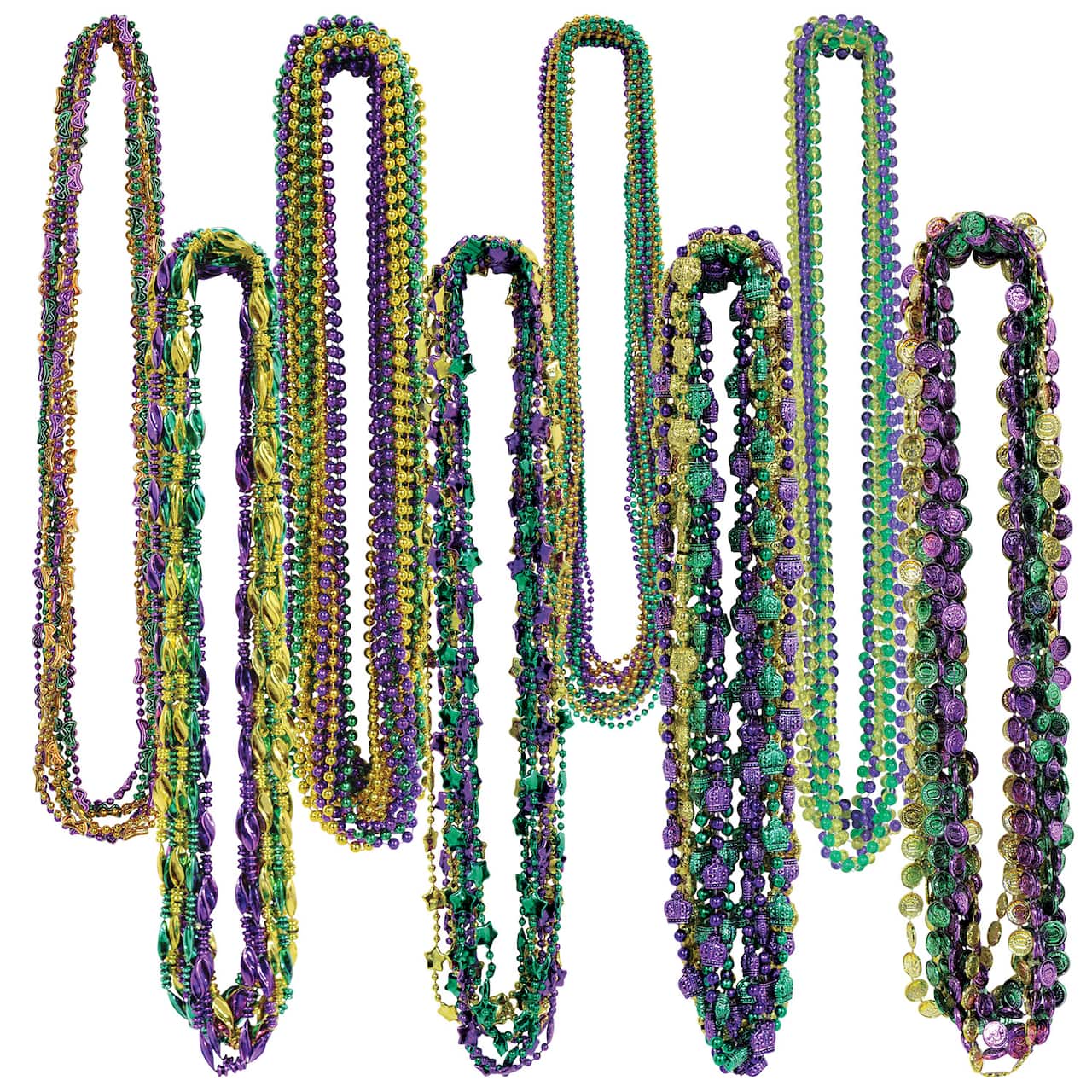 Beistle Mardi Gras Beads Necklaces, 100ct.